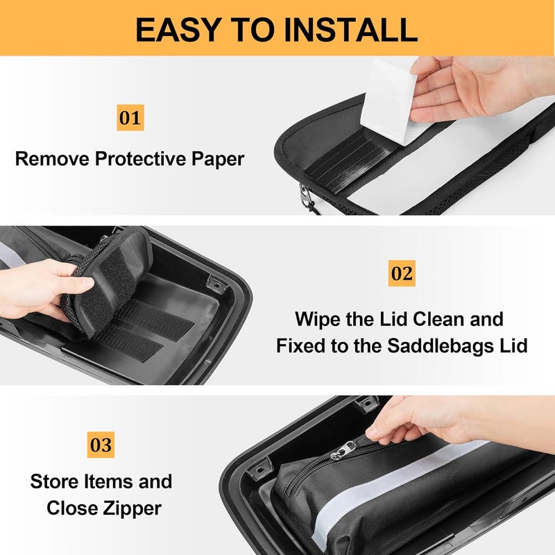 Rexmica Saddlebag Lid Organizers Set - Image 4