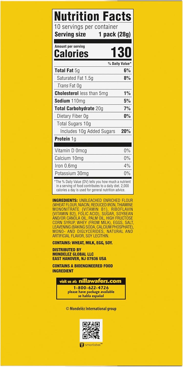 NILLA Wafers Mini Cookies - 10 Snack Packs - Image 3