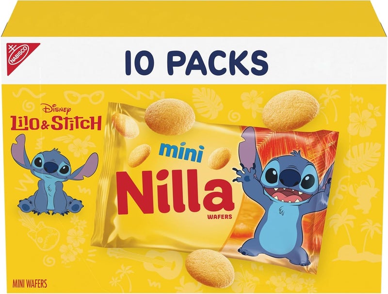 NILLA Wafers Mini Cookies - 10 Snack Packs - Image 1