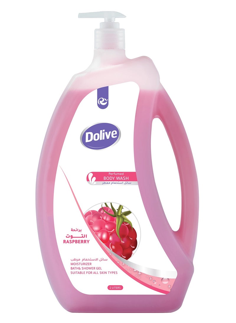 Dolive - Shower Gel, Body Wash, 2000 Ml, Raspberry - Image 1