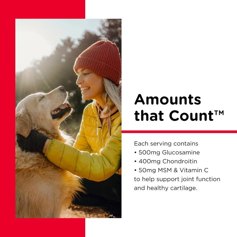 nutri vet Nutri-Vet Hip & Joint Advanced Strength Dog Joint Supplement - 150 Chewable Tablets with Glucosamine, Chondroitin, MSM & Vitamin C - Image 3