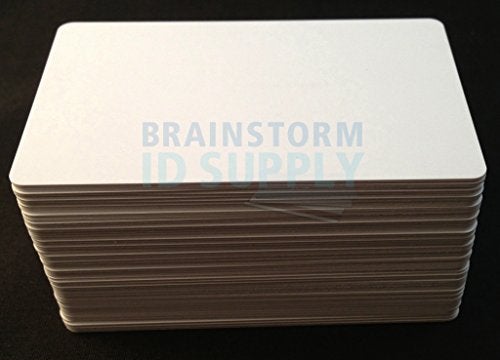 Brainstorm ID Inkjet PVC Cards (50 Pack) - Inkjet Printable PVC ID Cards with Brainstorm ID's Enhanced Ink Receptive Coating - Waterproof and Double Sided Printing - Works with Epson and Canon Inkjet Printers - Image 2