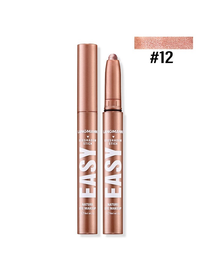 LANGMANNI Single eye shadow stick pearl matte multi-color smudge eye shadow pen - Image 2