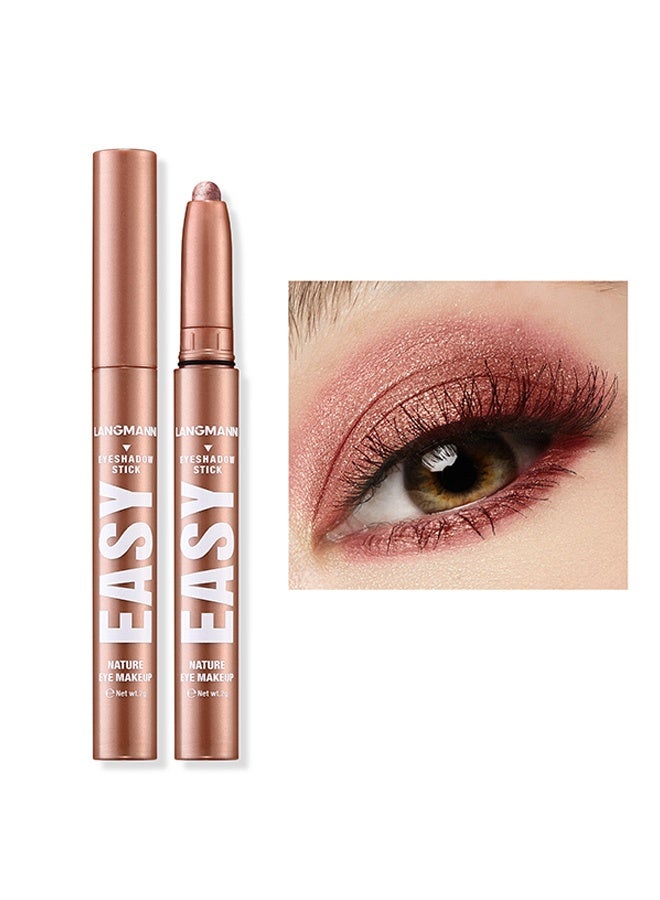 LANGMANNI Single eye shadow stick pearl matte multi-color smudge eye shadow pen - Image 1