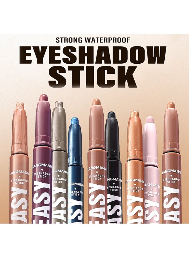LANGMANNI Single eye shadow stick pearl matte multi-color smudge eye shadow pen - Image 3