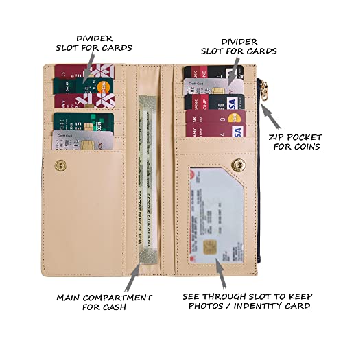Lavie Women's Large 2 Fold Wallet | Ladies Purse Handbag - Image 5