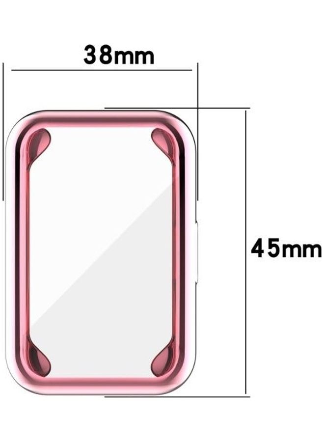 TPU Protective Case Cover For Huawei Watch Fit Full Coverage Rose Gold - Image 4