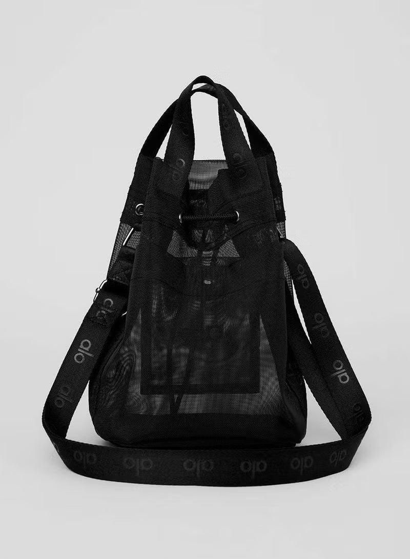 ALO Transparent Mesh Shoulder Bag for Yoga and Fitness - Crossbody Bag - Image 2
