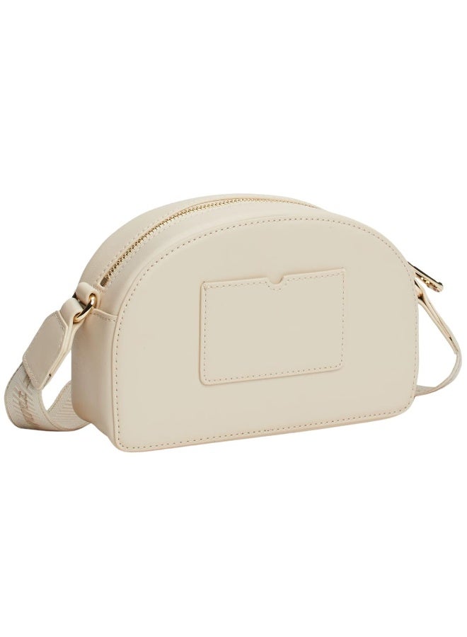 Tommy Hilfiger Sport Tommy Hilfiger Beige Women’s Crossbody Bag AW0AW16679 – Elegant Premium Leather Handbag - Image 2