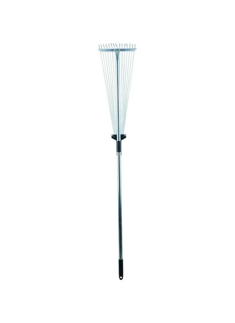 Adjustable Aluminum Handle 15 Teeth Gardening Hand Tools Telescopic Garden Leaf Rake Garden Tool Folded Length 115CM Extended Length 150CM