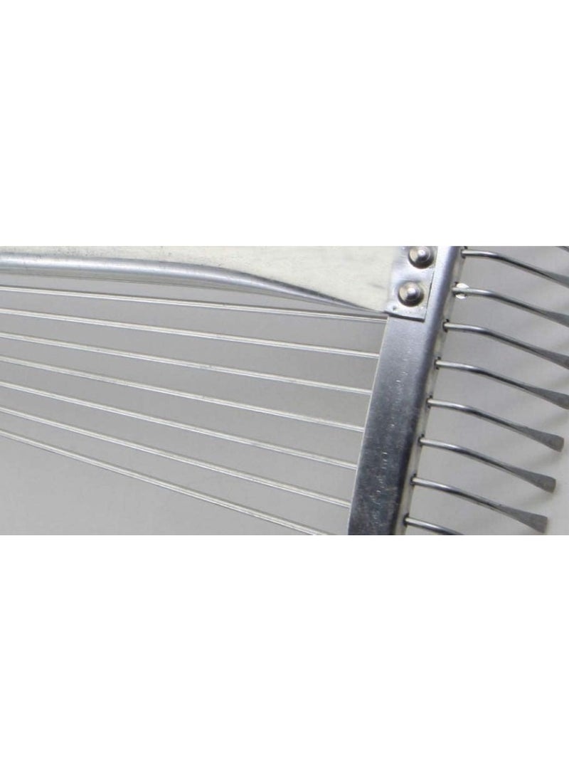 Adjustable Aluminum Handle 15 Teeth Gardening Hand Tools Telescopic Garden Leaf Rake Garden Tool Folded Length 115CM Extended Length 150CM