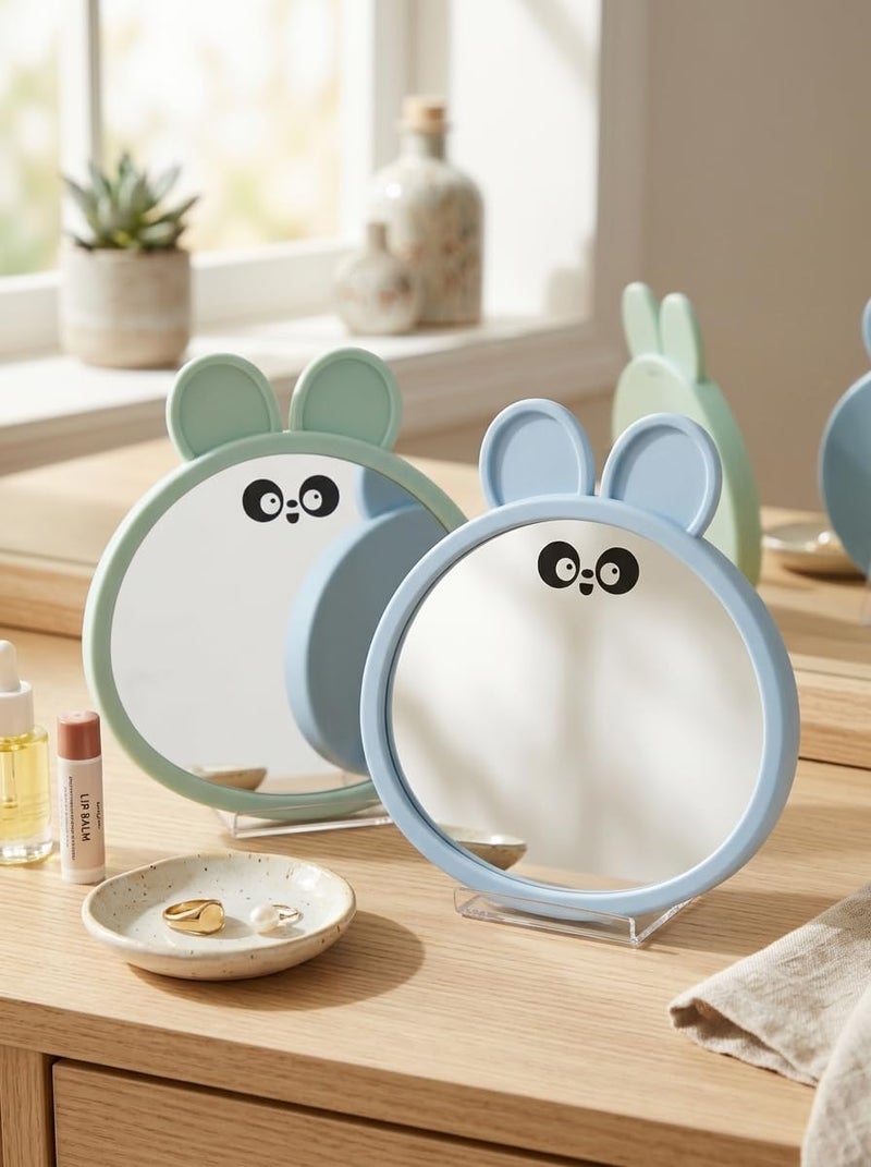 Handbag Mirror Kit Ultra Clear Compact Pocket Mirror Cute Panda Design - Image 5