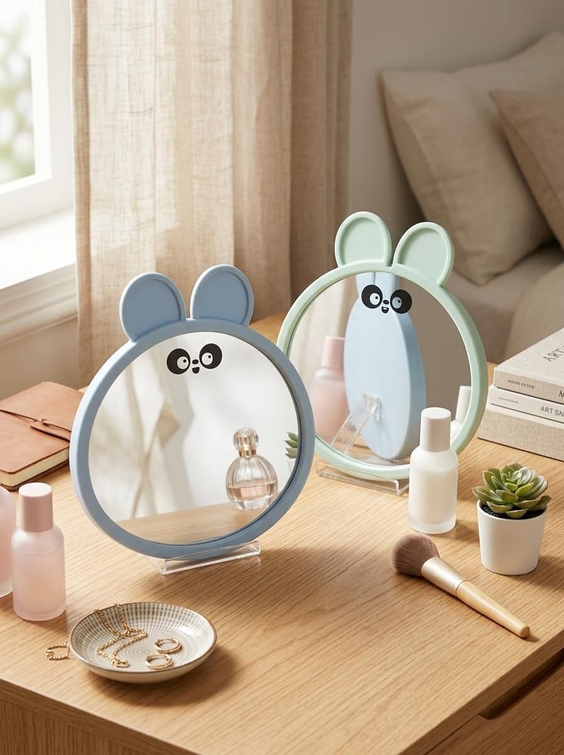 Handbag Mirror Kit Ultra Clear Compact Pocket Mirror Cute Panda Design - Image 4