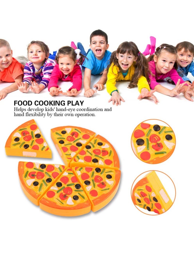 ألعاب بيتزا للأطفال، لعبة تقطيع الطعام، لعبة تعليمية تظاهرية للمطبخ، محاكاة لعب للأولاد والبنات، مقاس 16×16 سم - Image 2