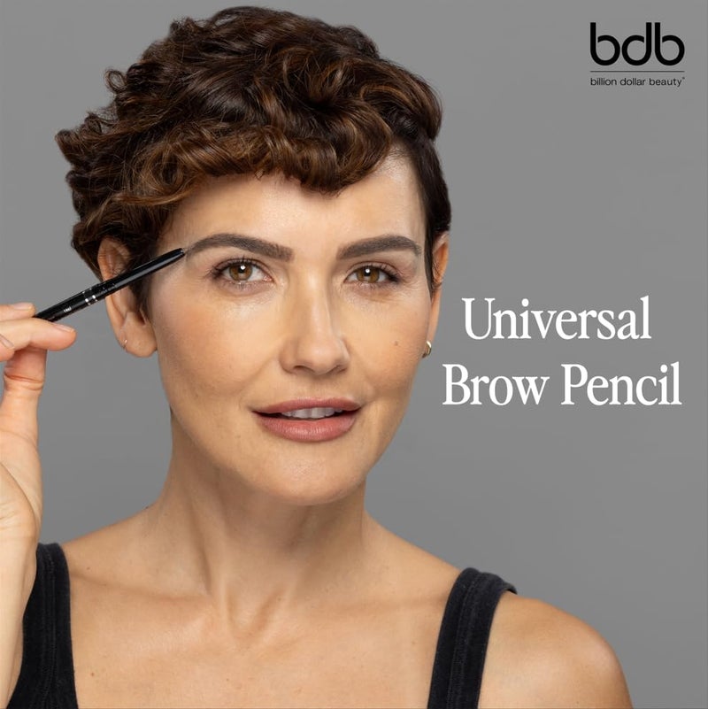 Billion Dollar Brows Universal Eyebrow Pencil â€“ Dual-Ended Design with Precision Tip & Spoolie, Matte Finish, Waterproof, Easy to Use, Vegan & Cruelty-Free for Perfectly Defined Brows - Image 2