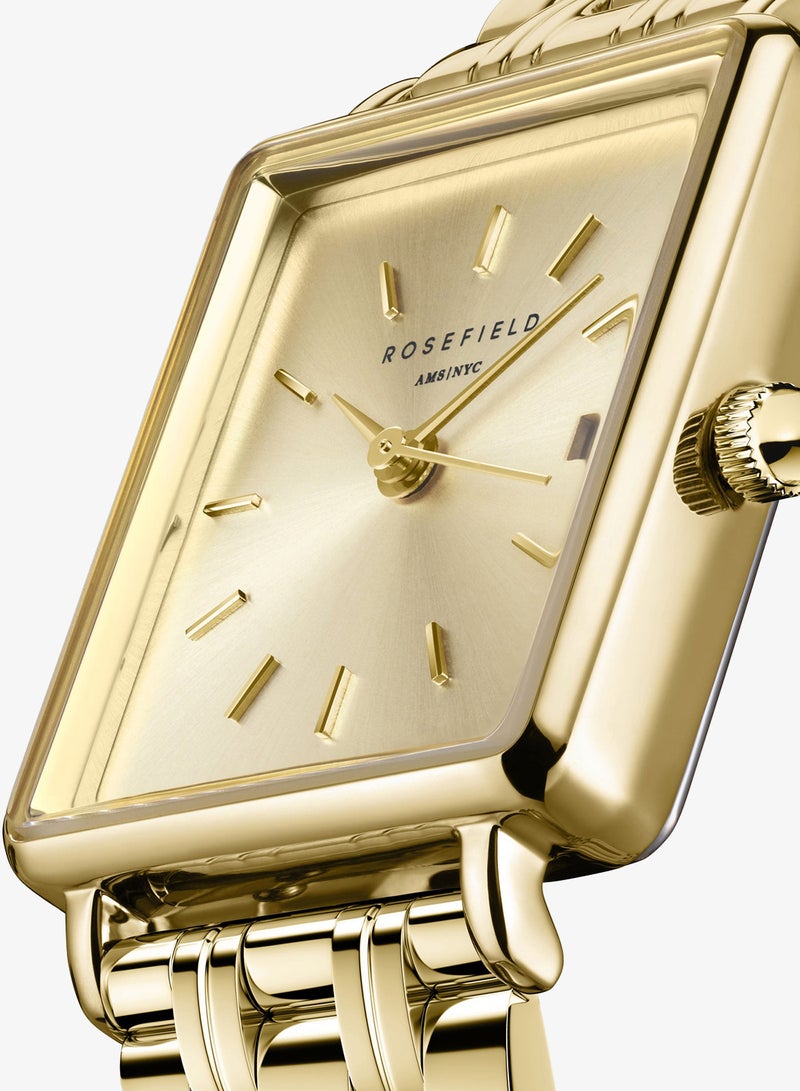 Rosefield Boxy XS Champagne Steel Gold Women Watch - QCGSG-Q048 - Image 2