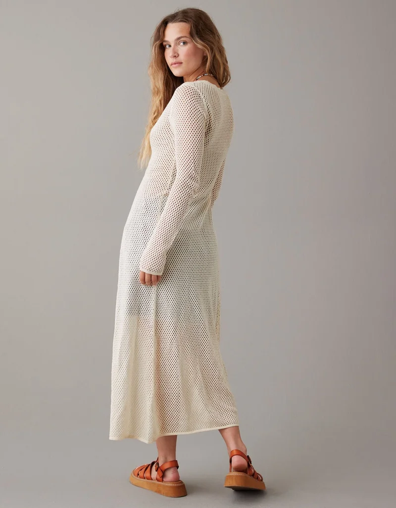 امريكان ايجل كارديغان طويل بحافة إسكالوب