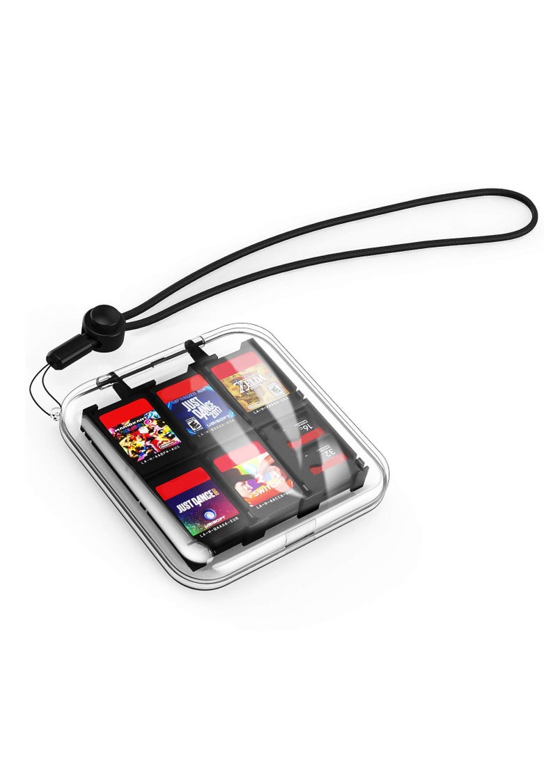 Excefore Game Card Case, Portable Game Card Storage Box with 24 Game Card Slots and 12 Micro SD Card Slots Compatible with Nintendo Switch. - Image 1