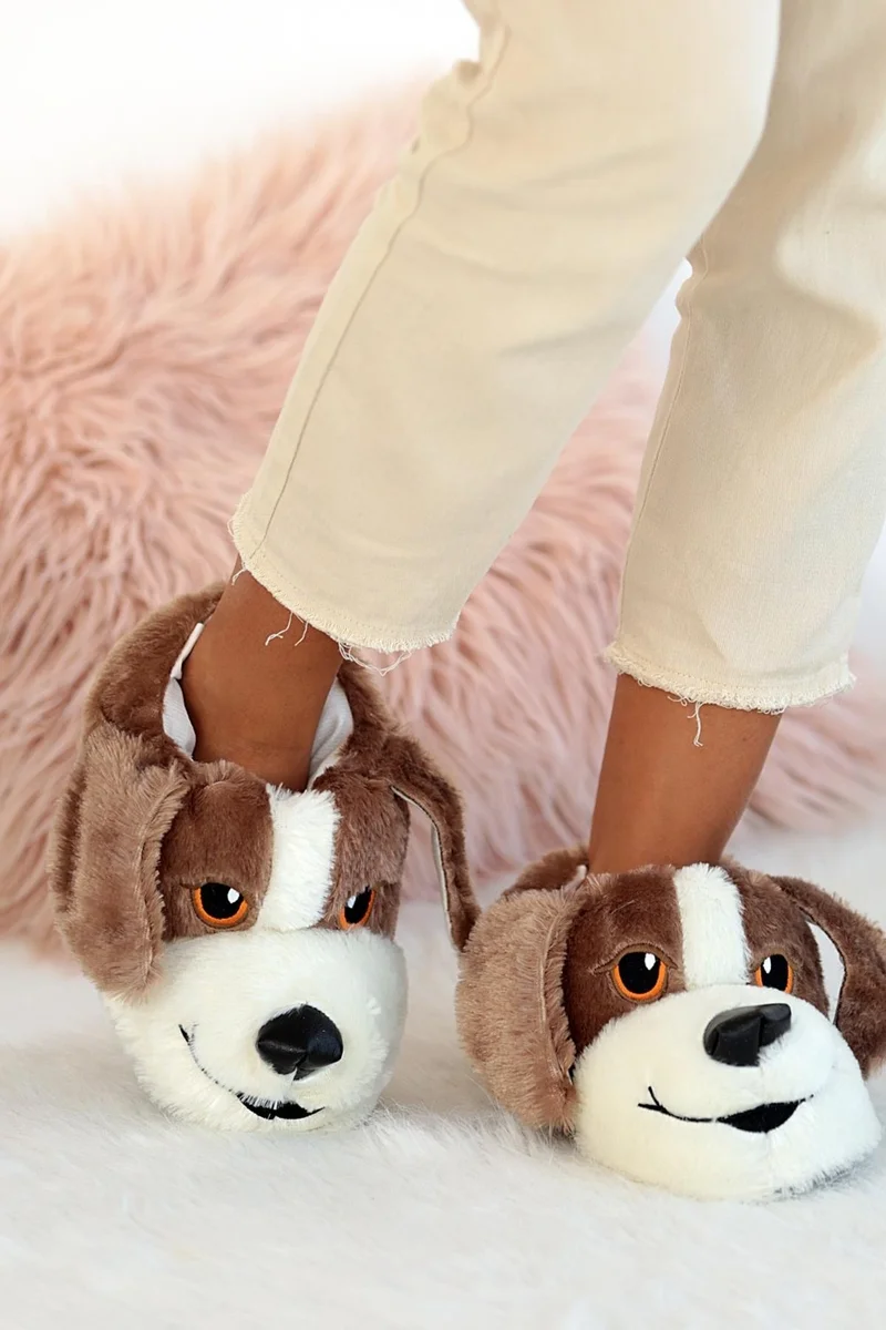 Pembe Potin Pink Potin Cute Dog Thick Sole Fashion Unisex Slippers 001-999-22