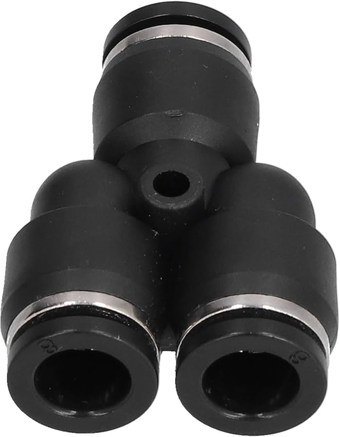 3 Way Y Shaped Hose Splitter Connector 16mm Tracheal Outer Diameter PVC Leak Proof 10 Pack - Image 3