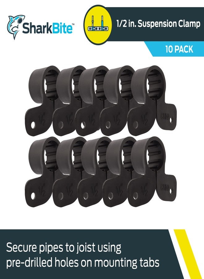 SharkBite 1/2 Inch Suspension Clamp, Pack of 10, PEX Pipe, CTS, 23071A10 - Image 2