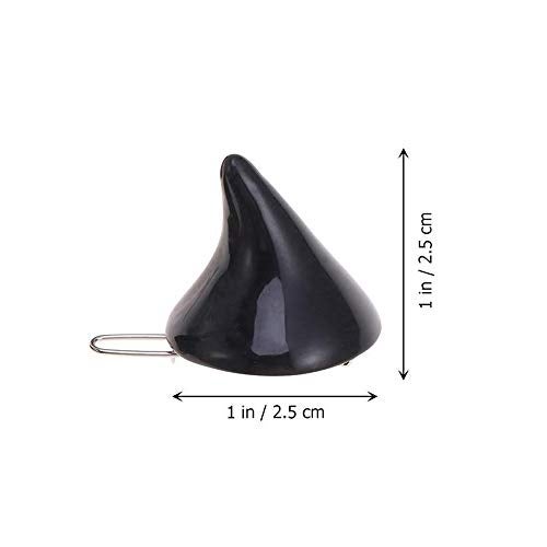 BinaryABC Halloween Devil Horn Hair Clips Hairpins Barrette,Halloween Cosplay Costume Party Accessories,6Pcs - Image 2