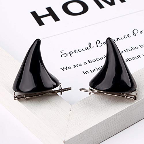 BinaryABC Halloween Devil Horn Hair Clips Hairpins Barrette,Halloween Cosplay Costume Party Accessories,6Pcs - Image 3
