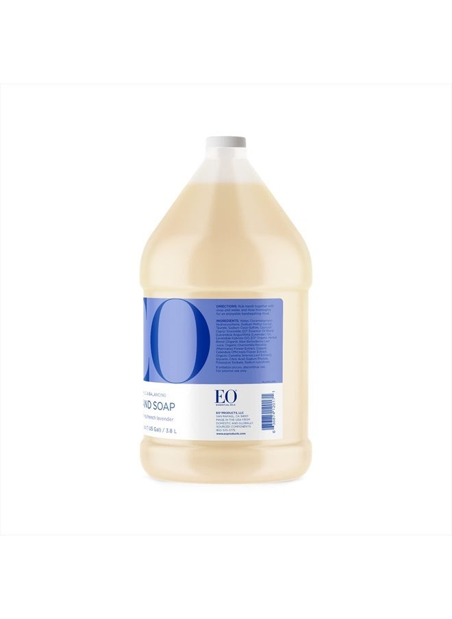 EO Liquid Hand Soap Refill, 1 Gallon, French Lavender, Organic Plant-Based Gentle Cleanser with Pure Essential Oils  - Image 3