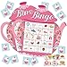 Lonfliness 39Pcs Tea Party Bingo Game for Adults 24 Players Floral Teapot Shape Bingo Cards with Reward Stickers for Family Friend Student Large Group Activities Garden Bridal Wedding Holiday Party Favors - Image 2