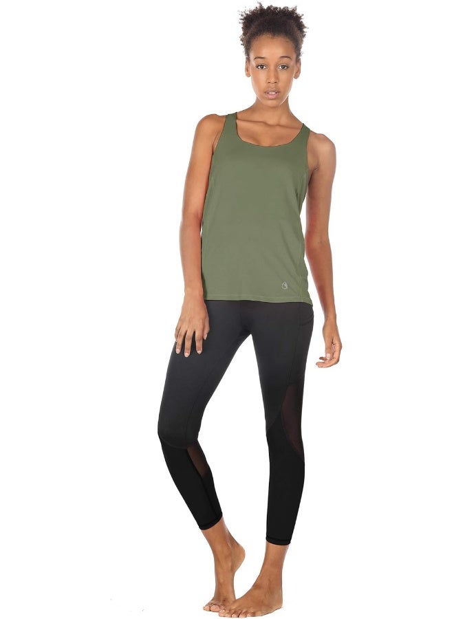 icyzone icyzone Yoga Tops Workouts Clothes Activewear Built in Bra Tank Tops for Women  - Image 4