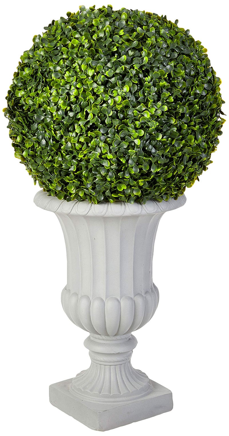 Nearly Natural Nearly Natural 25ft Boxwood Topiary with Urn IndoorOutdoor 
