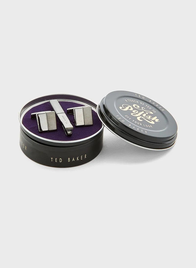 Ted Baker Cufflink And Tie Bar Gift Set