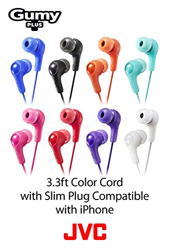 JVC Gumy in Ear Earbud Headphones, Powerful Sound, Comfortable and Secure Fit, Silicone Ear Pieces S/M/L - HAFX7G Green - Image 5