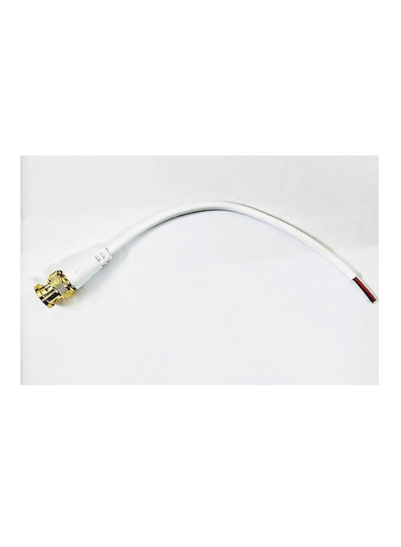 BNC Male Video Connector - White - 10 Pieces - Image 1