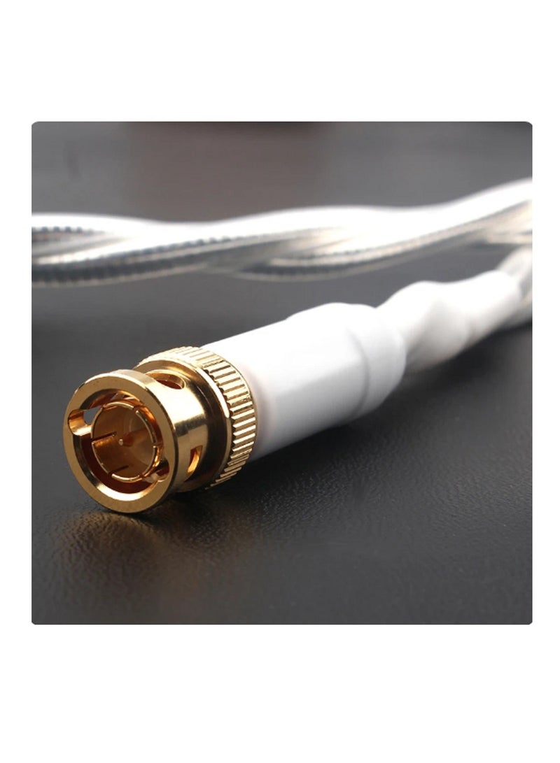 BNC Male Video Connector - White - 10 Pieces - Image 2