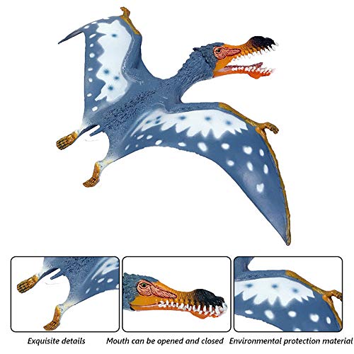 EOIVSH 3Pack Realistic Flying Dinosaur Figures Pterosaur Pterodactyl Pteranodon Educational Toy Great for Collection Gifts Party Favors - Image 5