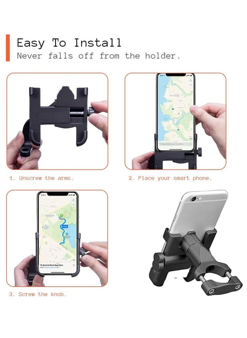 Generic Universal Bike Mount Holder with Non Silicone pad, 5-10cm Width with 360° Rotation  - Image 2