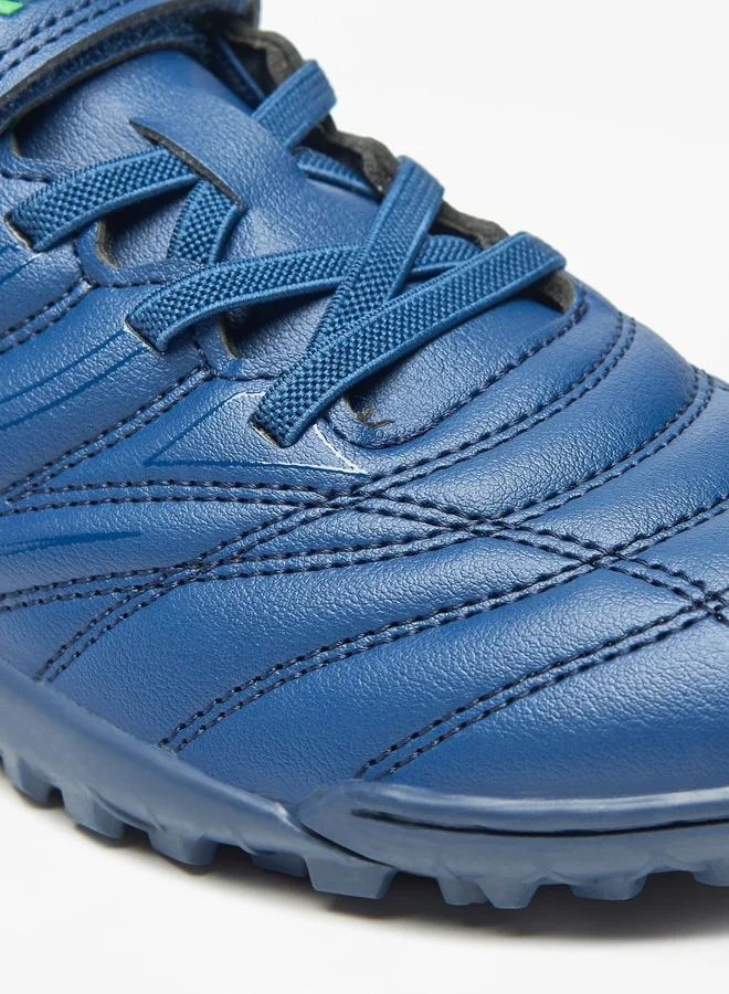 Kappa Boys' Quilted Lace Detail Football Shoes with Hook and Loop Closure