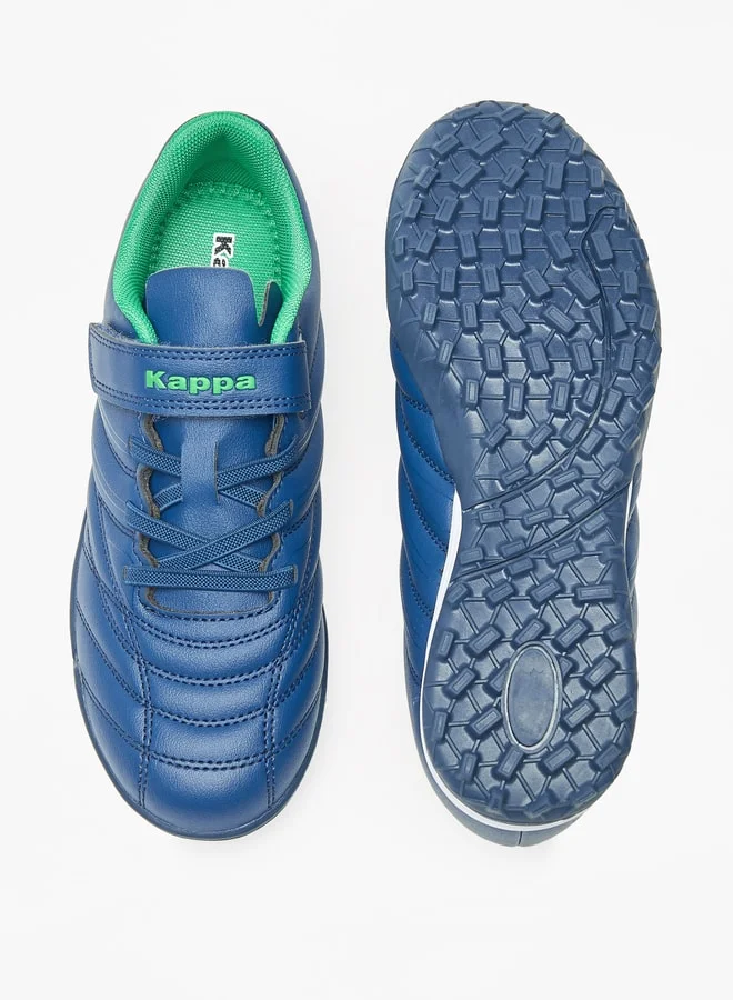 Kappa Boys' Quilted Lace Detail Football Shoes with Hook and Loop Closure