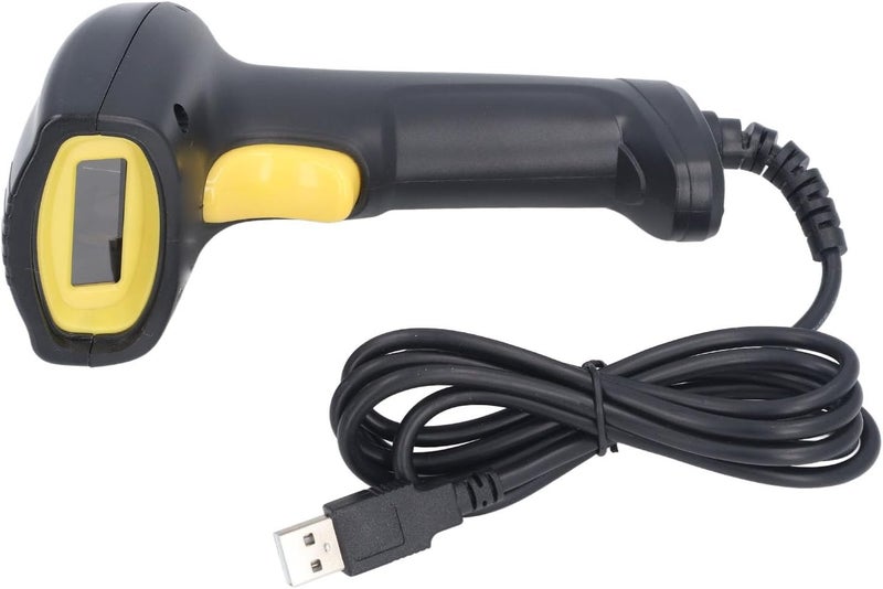 Handheld Barcode Scanner with USB Wired Connection - 1D CMOS Image Sensor Reader with 640 x 480 Resolution and 5mil Accuracy - Compatible with, OS X, Android, and iOS Systems - Image 3