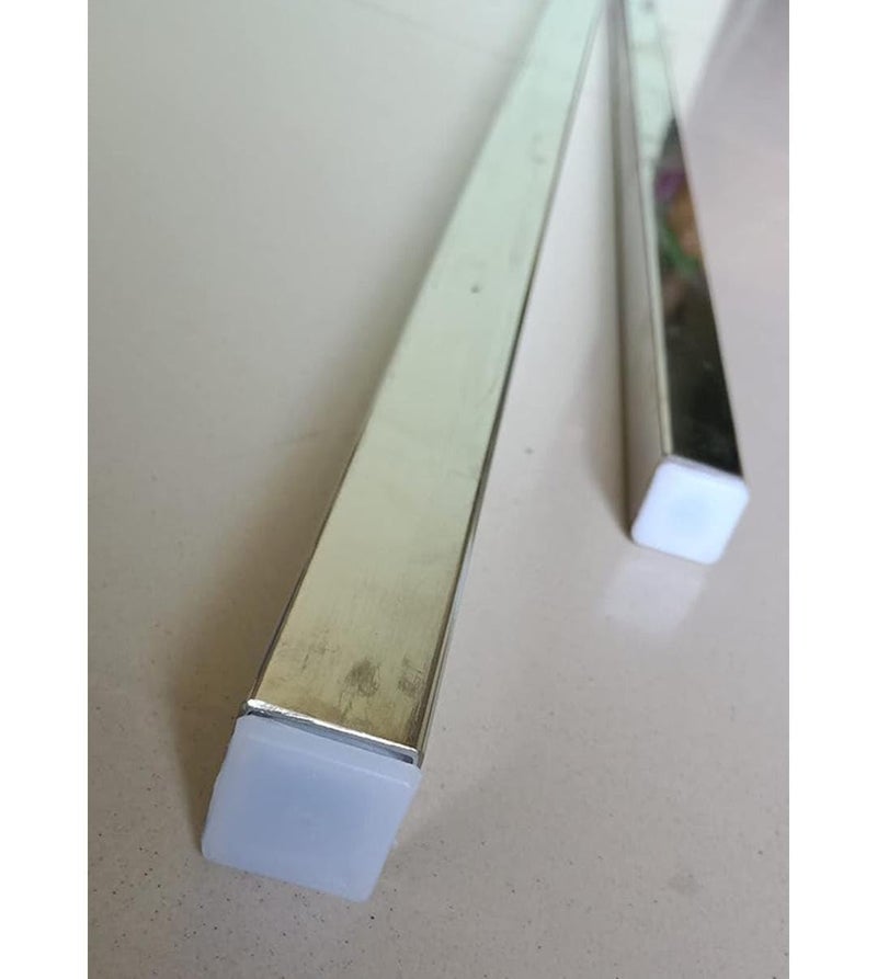 LT Plastic End Cap 1.5'' for Square Steel Pipe || Size 37 x 37 MM for Inner use Insert Cap and Suitable for Furniture Pipe Base Protection Available in White Color || (Pack of 6)  - Image 3