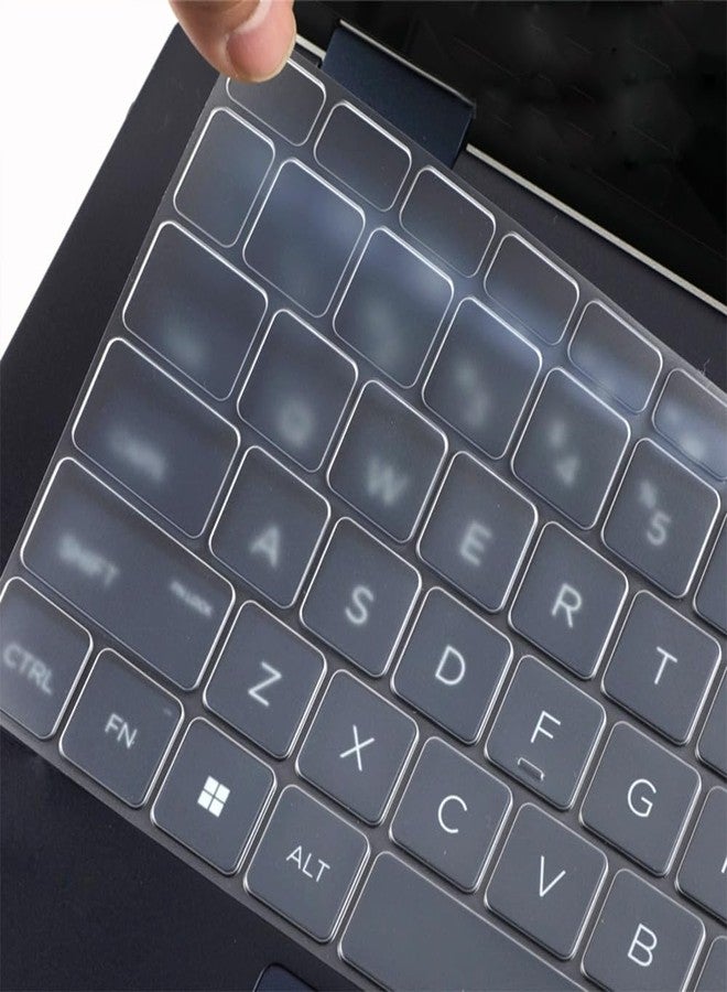 Uhamn Keyboard Cover Skin Compatible for HP OmniBook Ultra Flip 2-in-1 Laptop Next Gen AI PC 14" 14t-fh000, 14-fh0047nr Series, 2024 HP Spectre x360 2-in-1 Laptop 16 inch 16-aa 16t-aa Series (Clear) - Image 3
