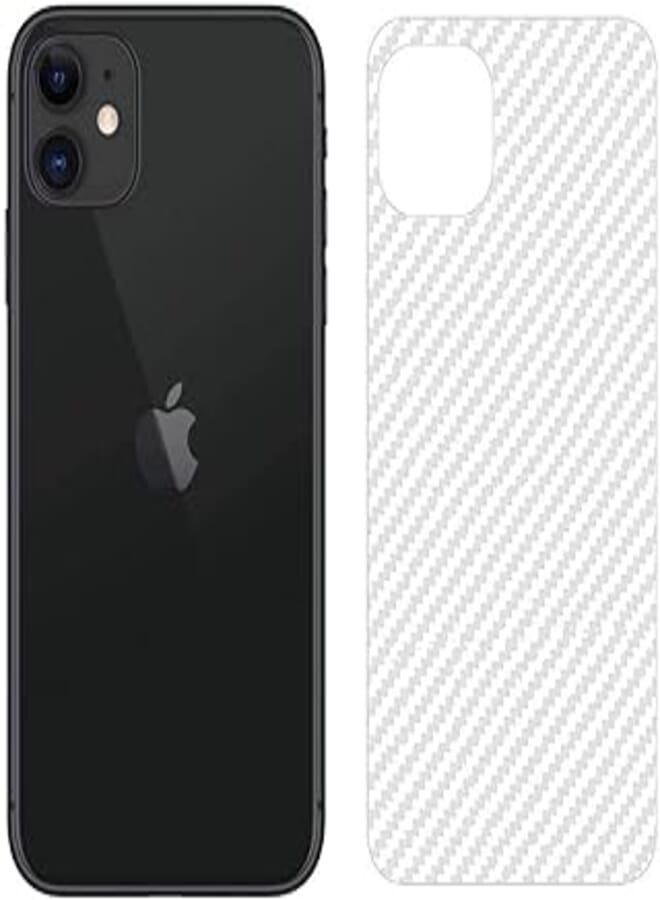 OR Carbon Fiber Sticker Film Transparent Color to Protect Back for Apple iphone 11