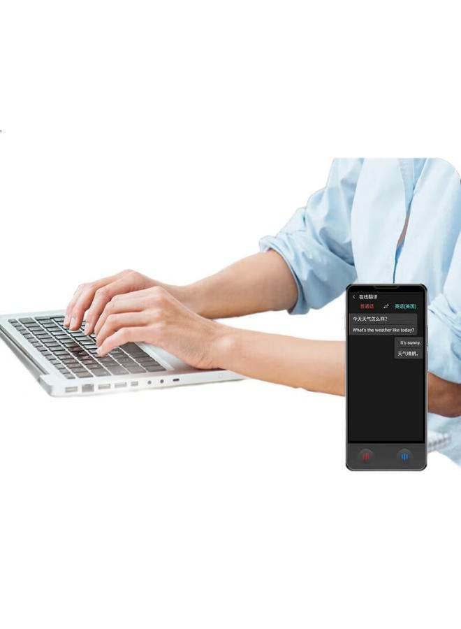 Patriots Aigo Real-Time Translation Device, Multi-Language Offline Translation, Photo Translation Machine, Wifi-Connected Smart Translator, Real-Time Translation For International Travel, Black - Image 1