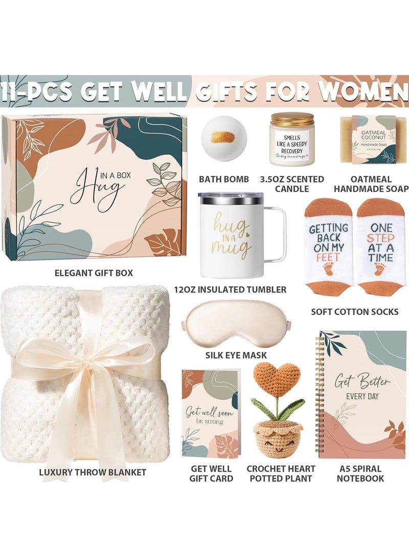 HSEAMALL Spa Gift Box for Women, Gift Basket Set for Ladies, Birthday Gift for Women, Get Well Soon Gift Valentine's Day Gifts for Her Mom Wife Daughter Sister Girlfriend Best Friend, Get Well Soon Gift Package - Image 2