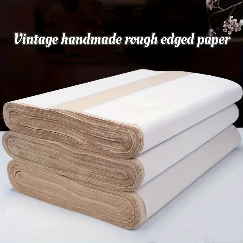 Thickened Antique Style Rice Paper 50 Sheets For Calligraphy Practice Sutra Copying - Image 2