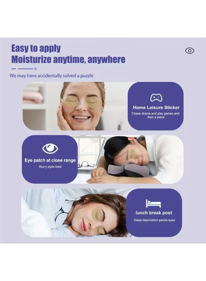 Walpck Blueberry Lutein Eye Mask Eye Care Patch Vision enhance relieve dry eyes and fatigue care Improve Pseudomyopia Eyesight  Sticker Cold Compress Sleep Eye Protection Patch 8Pcs/4set - Image 4