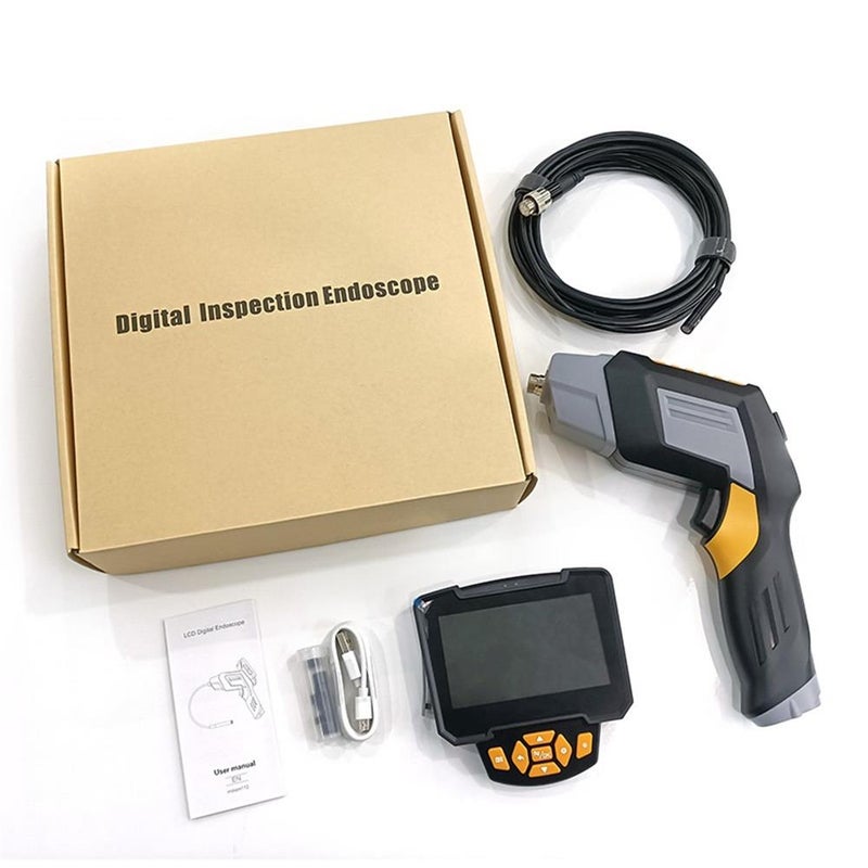 Handheld Industrial Endoscope, 4.3-inch High-Clear Screen Borescope Camera with Light, 1080P Waterproof Inspection Camera, 2 Million Pixels, IP67 Waterproof Level, Built-in 2000mAh Large-Capacity Battery, Efficient Image Transmission - Image 3