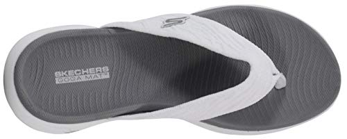 SKECHERS صندل سكيشرز النسائي أون-ذا-غو 600-ساني، أبيض، 9 م أمريكي - Image 5