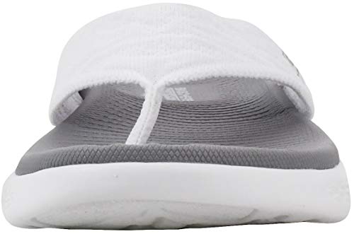 SKECHERS صندل سكيشرز النسائي أون-ذا-غو 600-ساني، أبيض، 9 م أمريكي - Image 2